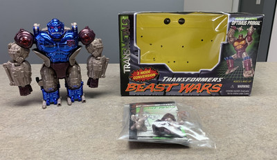 Transformers Beast Wars Transmetals Optimus Primal + Box 100% Complete!