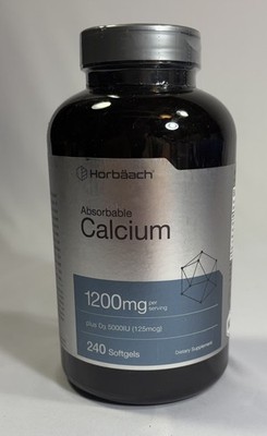 Horbaach Calcium w/  D3 1200mg 240 Softgels 01/27