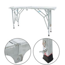 1.8m Aluminum Alloy Portable Folding Scaffold Work Platform Adjustable Height