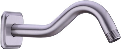 Angled Shower Arm with F, 8-Inches Curved Stainl Steel