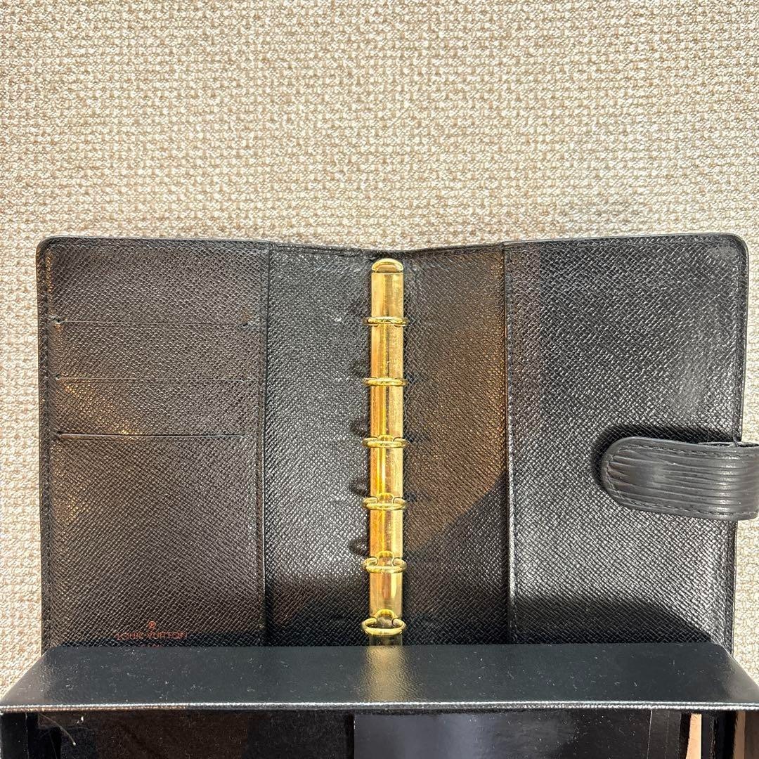 Louis Vuitton Epi Agenda MM Day Planner Cover Black Without Box View 5
