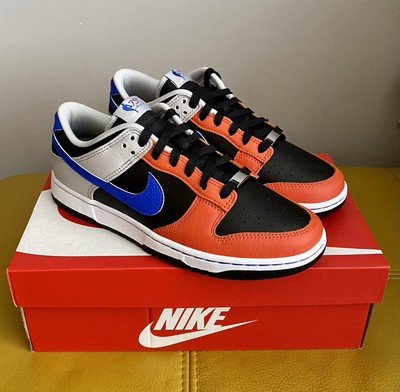  Brandneu Nike Dunk Low Retro EMB Turnschuhe NY Knicks Rot Schwarz UK 8 US 9 