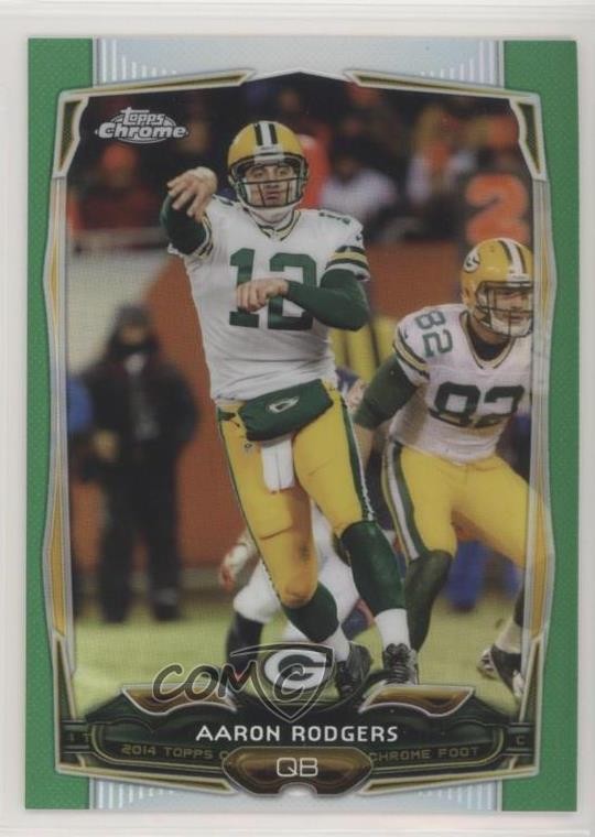 2014 Topps Chrome Green Refractor Aaron Rodgers #83 2jg