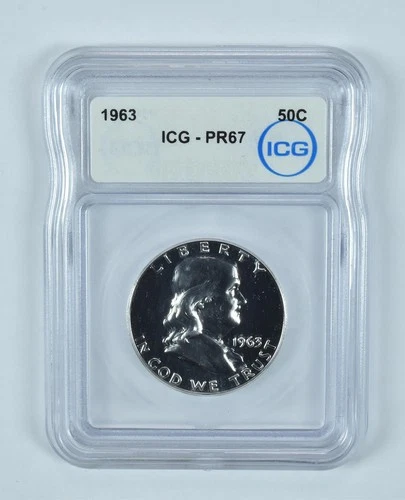 1963 Franklin Half Dollar PR67 ICG *8325