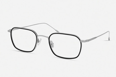 Modo 9014 Silver/Black Titanium Optical Eyeglasses Square Lightweight Frame