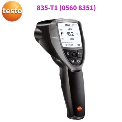 Testo 835-T1 (0560 8351) Infrarot-Thermometer mit 4-Punkt-Laser 3 AA-Batterien