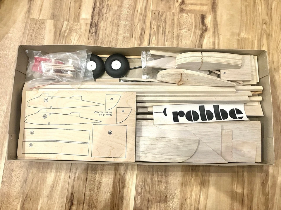 Original Robbe Fokker DVII Baukasten aus den 70er Jahren, Graupner, Multiplex - Bild 3 von 4