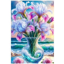 Diamond Painting Kits for Adults,Flowers Diamond Art Kits for Adults,5D Diamond