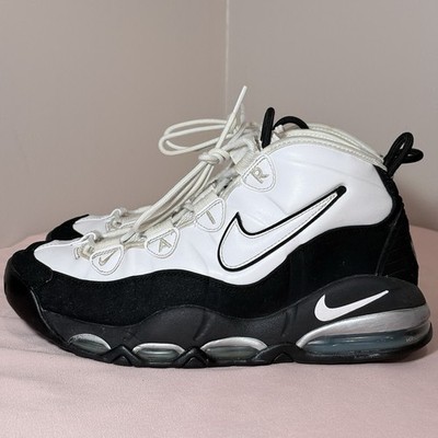 Nike Size 10,5 Air Max Tempo Uptempo White Black Teal 311090-100 Men's Shoes