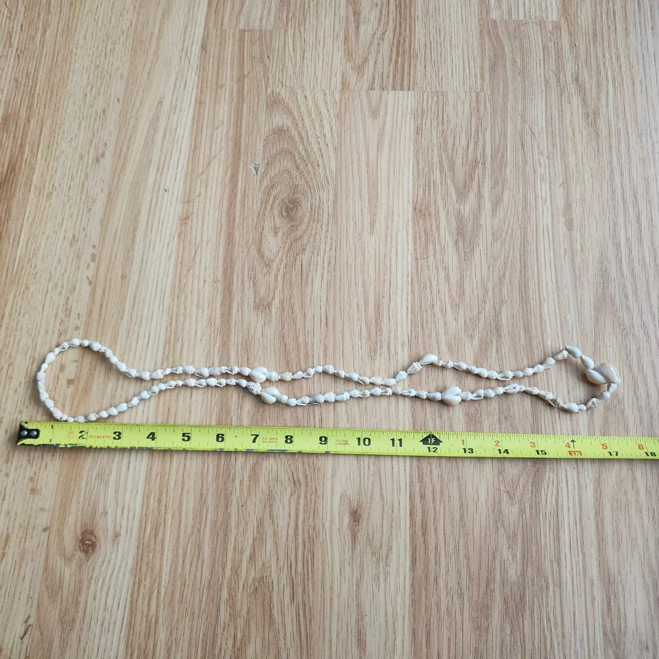Collar Estilo Vintage Puka Shell Surfer Playa Boho Y2K Sin Cordones Hilo Foto 4 de 4