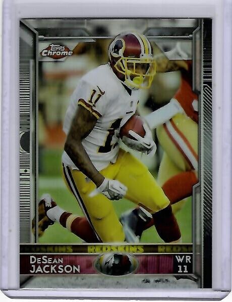 Washington Redskins DeSEAN JACKSON 2015 Topps Chrome REFRACTORS Football Card