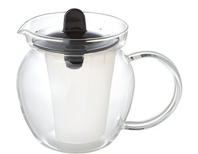 iwaki K853T-BK Hitzebeständige Glas Teekanne Mikrowellentopf Teekanne Teekann...