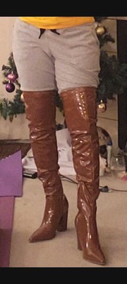 *Brand New* JLo Jennifer Lopez DORICE Over-the-knee Boot Sz 9 Brown