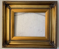 Vintage Ornate Wood Picture Frame Gold 12" x 10" With 8" x 10" Insert