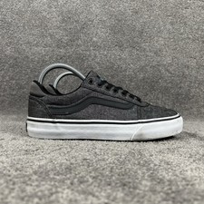 Vans Ward DX Mens Sz 7 Gray Black Casual Low Top Deluxe Comfort Skate Shoes Used