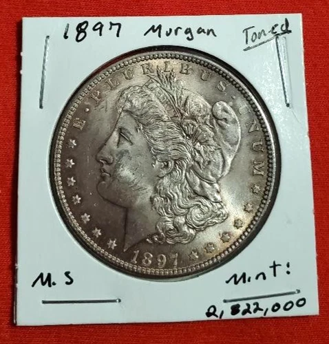 1897-Morgan Silver Dollar .90 Silver UNC *919*