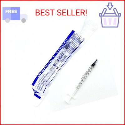 1mL Luer Slip Tip Syringes (No Needle) - 100-Count Bagged, Sterile & Individuall