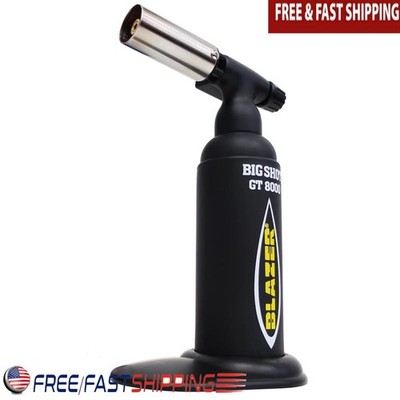 Big Shot Butane Torch Anti-Flare Nozzle Adjustable Flame Control Hands-Free Use