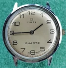 men Vintage 1979 Timex Q England Dial Vintage Quartz Watch Parts lot