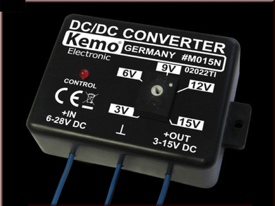 DC DC Wandler Spannungswandler justierbar Eingang 6V-28 V/DC auf 3V-15V DC