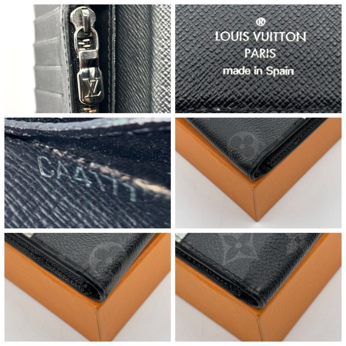 LOUIS VUITTON Wallet: Brazza Split Eclipse Black … - image 6
