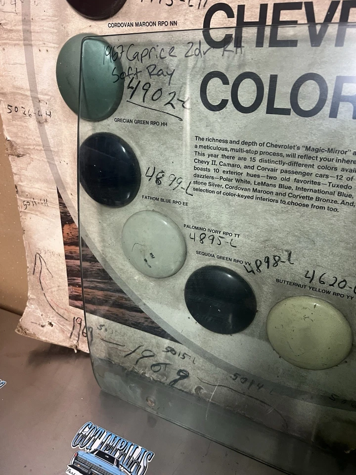 Chevrolet Caprice 1967 2 puertas puerta derecha vidrio Soft Ray Foto 2 de 4