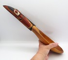 PNW Tlingit Ceremonial Spoon Ladle Feast Carved Painted Polychrome Raven 17.5" L — photo 2