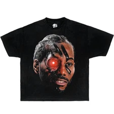 KAWHI LEONARD ROBOT Boxy Vintage Shirt Basketball Tees Oversized Streetwear Y2K