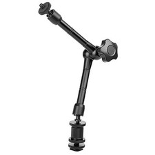 11'' Magic Arm, Articulating Magic Friction Arm Adjustable w/Hot Shoe Mount