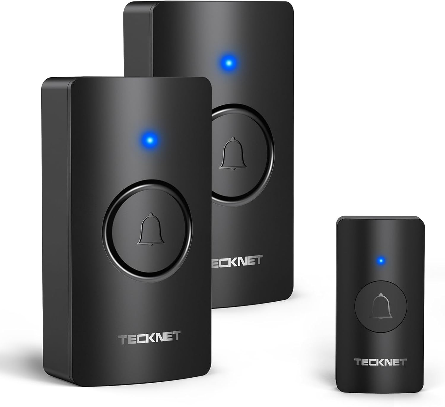 TECKNET Wireless Doorbell, Door Bells Wireless IP65 Waterproof Battery Operated