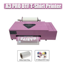 A3 Pro XP600 DTF Printer  DTF Ink Direct to Film T-Shirt printer Heat Transfer