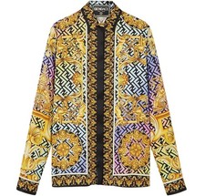 VERSACE FENDI Womens Baroque FF Motif Silk Bl...