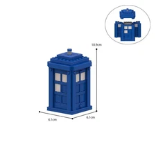 Compatible The Telephone Booth Model 238 from TV Show Building Toys Set