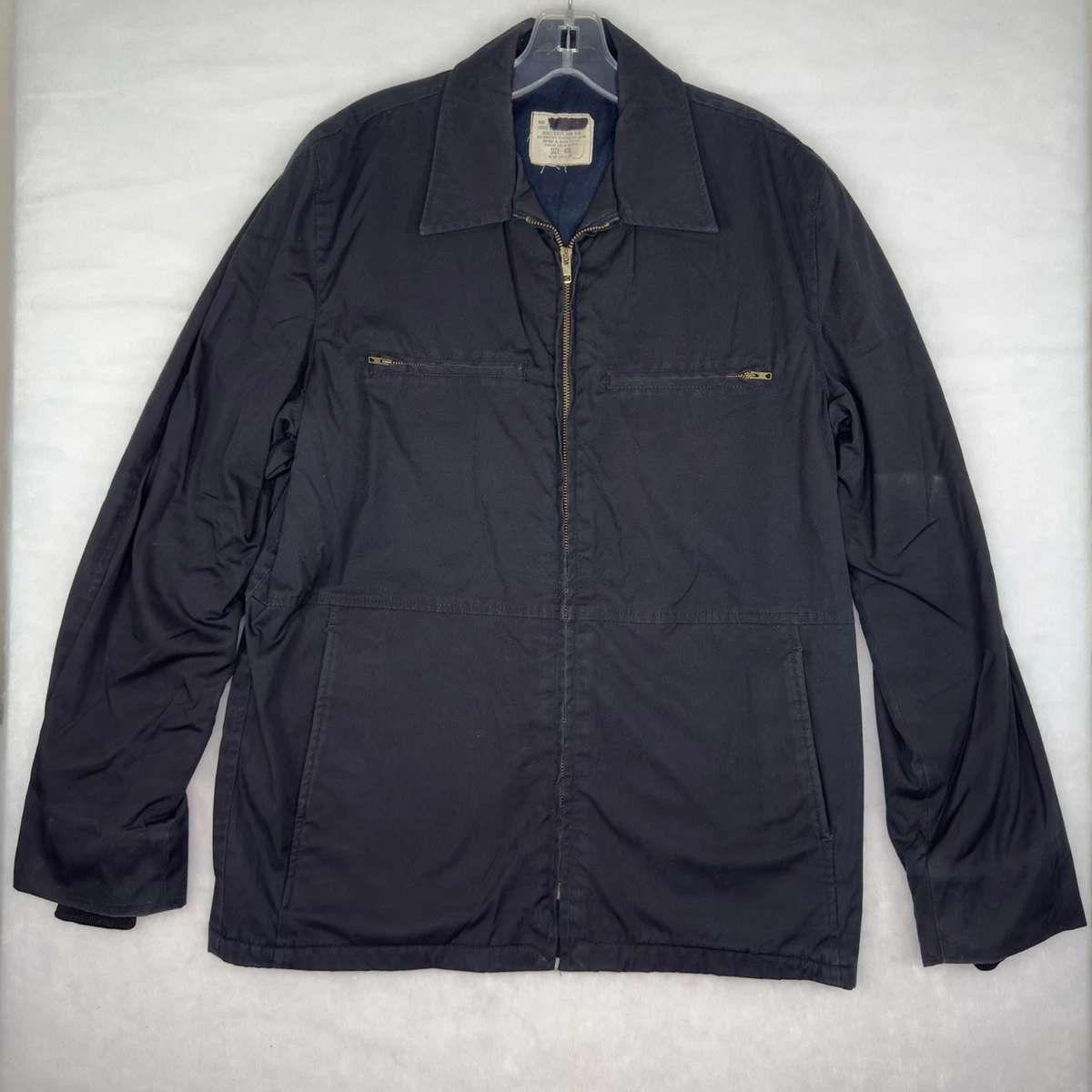 Navy Utility Jacket In Vintage Outerwear Coats & Jackets For Men