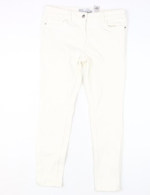 Next Skinny-Damenjeans elfenbeinfarben Größe 14 Übergröße