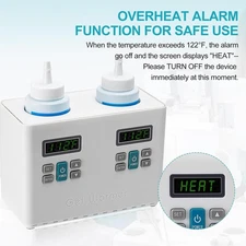Ultrasound Gel Warmer 2 well Thermasonic Coupler Heater Double Bottle Adjustable