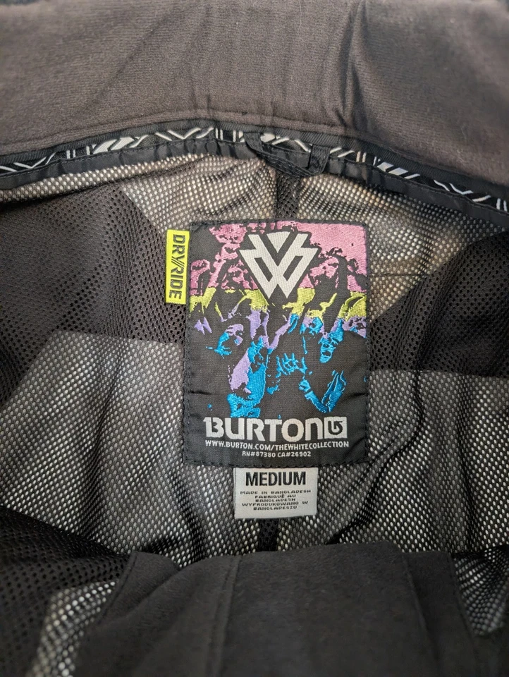 Pantalones de snowboard Burton Exile Dryride esquí nieve carga negros para hombre medianos  Foto 4 de 4