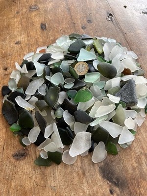 Cornish Sea Glas, 200g echter Strandfund, Basteln/Schmuck/ einzigartiges Geschenk