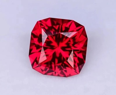 7.50 CT Natural Blood Red Ruby Precision Cut Certified Gemstone Rare Find