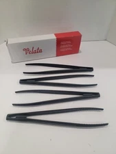 Brand New Black Plastic Velata Fondue Tongs - Set Of 4, 11 Inches Long