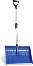 47 Inch Portable Lightweight Snow Shovel with Ergonomic D-Grip,Non-Slip Sponge a