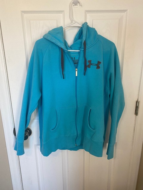 Download UNder Armour UA Storm Teal/Aqua long sleeve zip up jacket ...