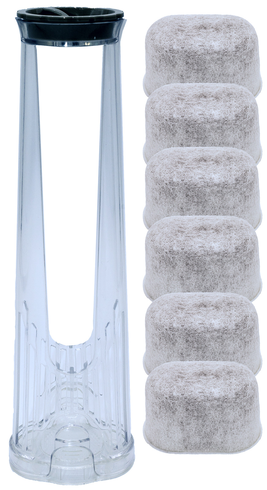 Holder & 6 Water Filters Compatible With Keurig 2.0 Coffee