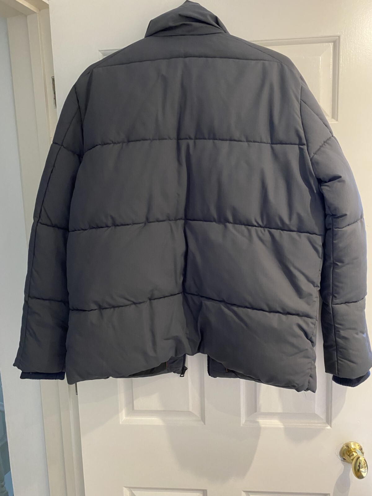 M&S Mens Jacket size large, grey "thermowarmth" padded. eBay