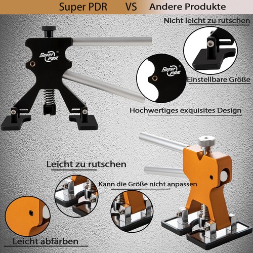 Ausbeulwerkzeug Auto Beulen Reparaturset Rods Dellenlifter KFZ Ausbeul Werkzeug - Bild 8 von 22