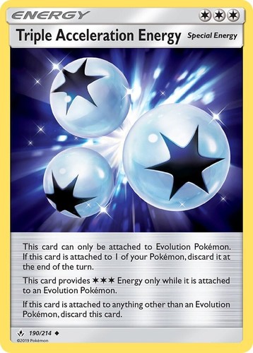 Pokémon TCG Triple Acceleration Energy Unbroken Bonds 190/214