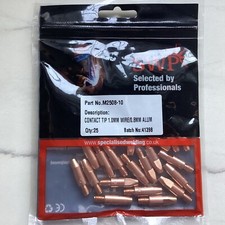 Końcówka stykowa SWP 1,00 mm drut / 0,8 ałunu część nr M2508-10.   25 tips 