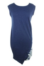 Kiind Of Cornerstone Sleeveless Tie-Dyed Denim Shift Dress M