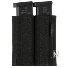 KRYDEX Double Pistol Mag Elastic Insert for Micro Fight MK3 MK4 Chest Rig Black