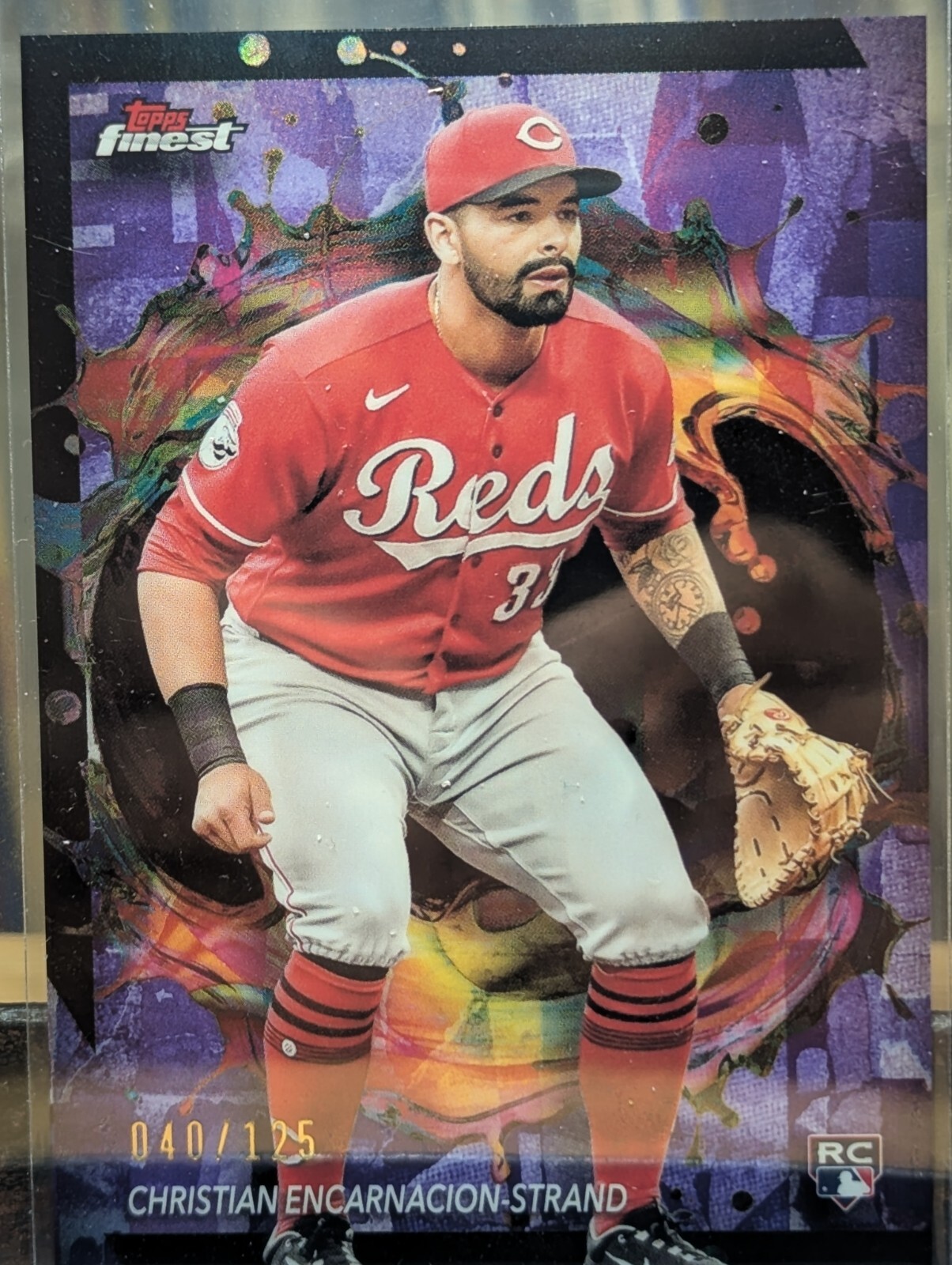2024 Topps Finest Christian Encarnacion-Strand RC #257 Rare Purple 40/125